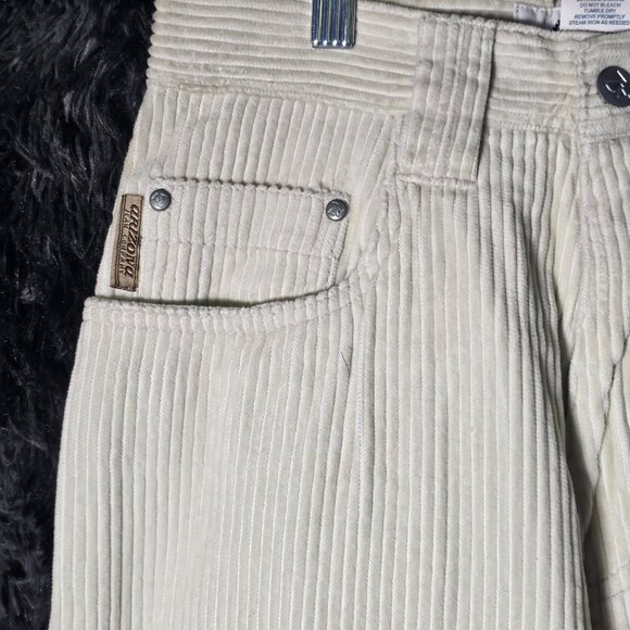 Arizona Jean Co Corduroy Pants Mens 28x30 Cream Beige Deadstock 90s NWT - Picture 2 of 10